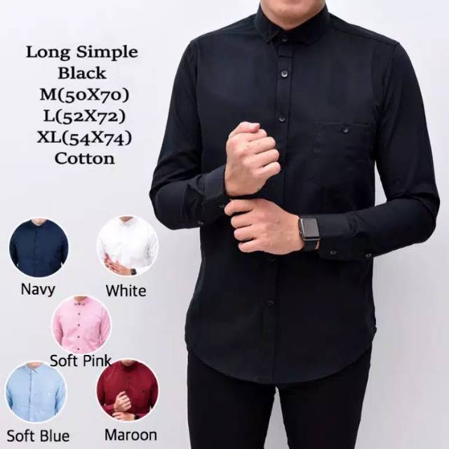 Kemeja Pria Lengan Panjang / Kemeja Polos / Kemeja Pria Quiksilver
