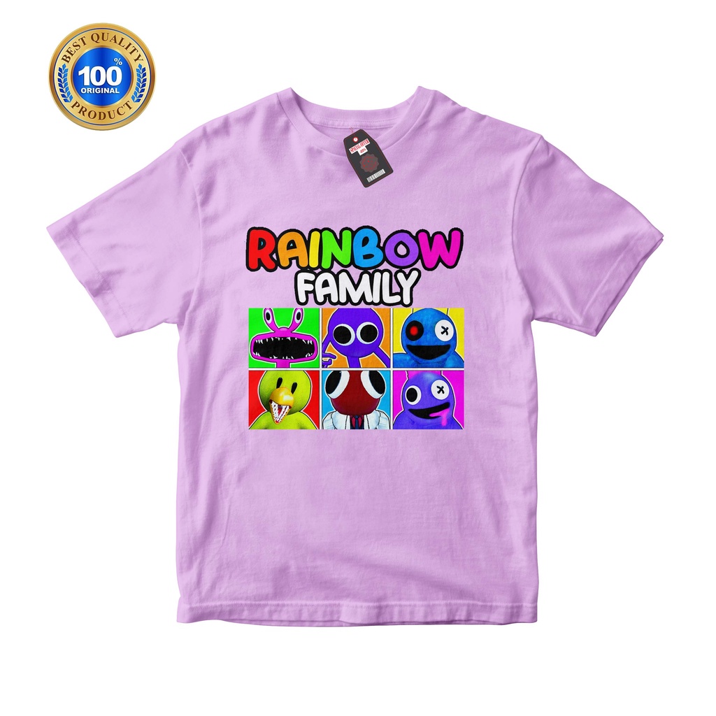 KAOS ANAK RAINBOW FRIENDS UNISEX LENGAN PENDEK