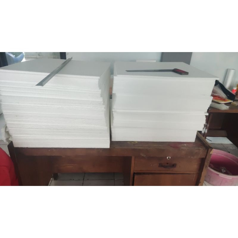 Styrofoam lembaran tebal 1cm 100x50cm