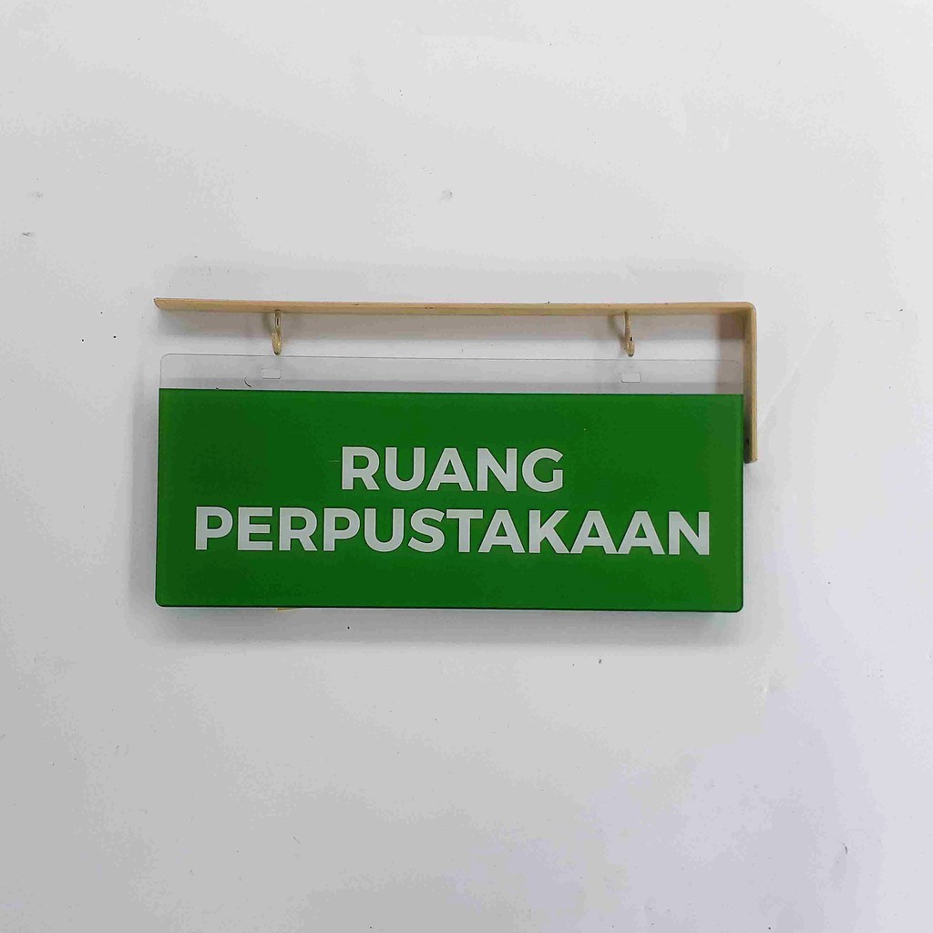 

Papan Akrilik Ruang Perpustakaan, nama Ruang Akrilik : Perpustakaan
