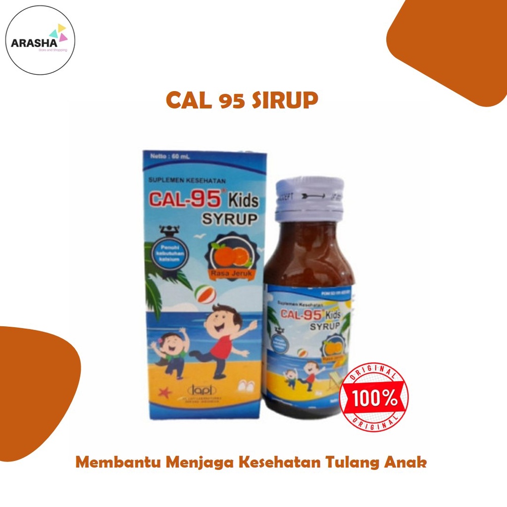 CAL 95 KIDS SIRUP 60 ML Vitamin Anak/kalsium anak/