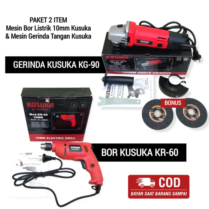 Jual Paket Mesin Gerinda Tangan Kusuka Kg Bor Listrik Mm Kusuka Kr Variable Speed