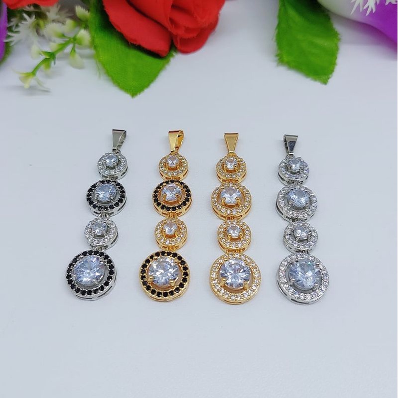 Set Perhiasan Kalung+Liontin Xuping Permata Lapis Emas 18k