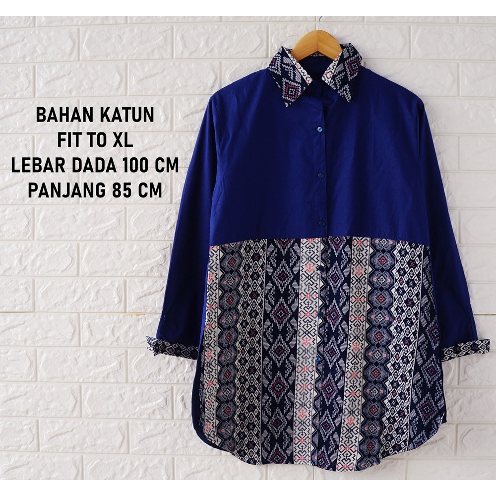 (REAL PICT) KEMEJA WANITA / BLOUSE WANITA BATIK
