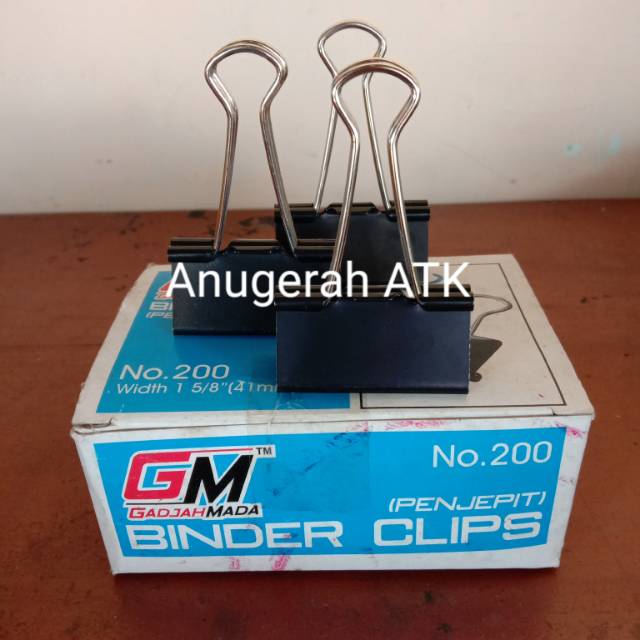 

Jepit kertas binder clip no. 200