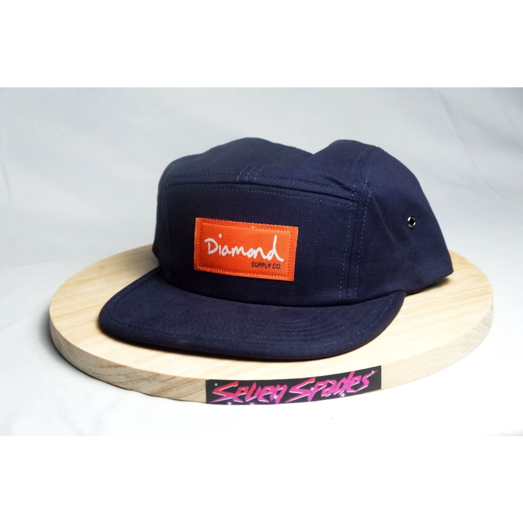 topi snapback 5 panel diamond