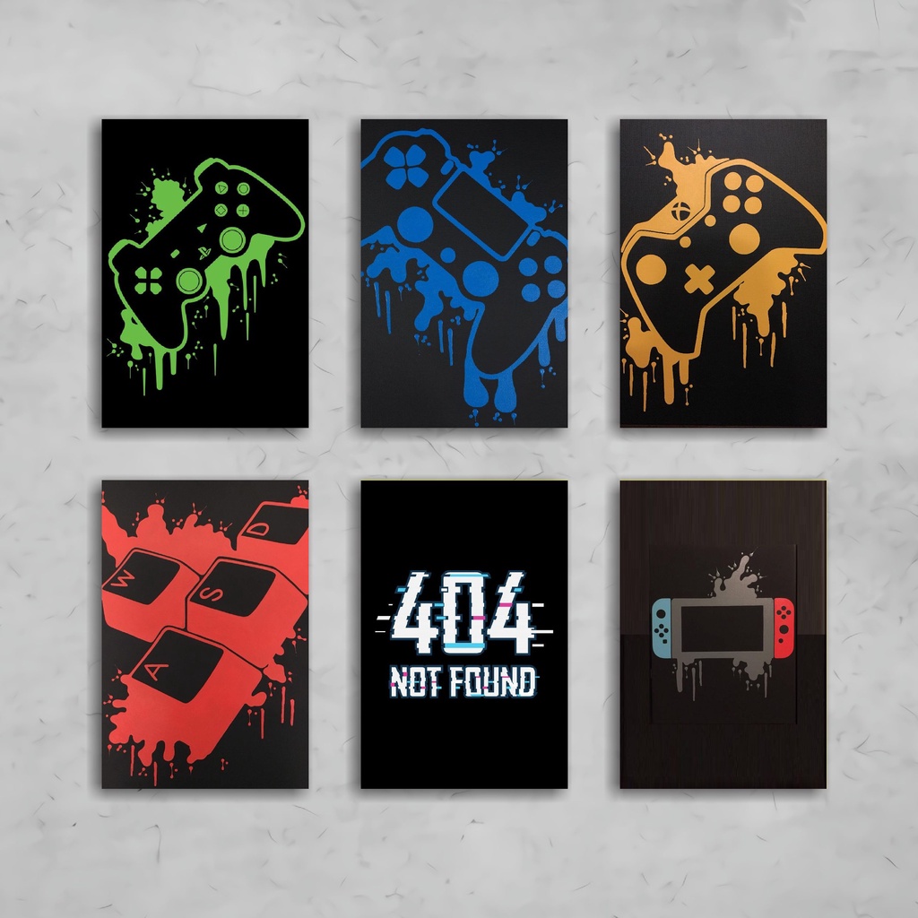 WALL DECOR POSTER HIASAN DINDING GAME GAMERS DEKORASI PAJANGAN AESTHETIC