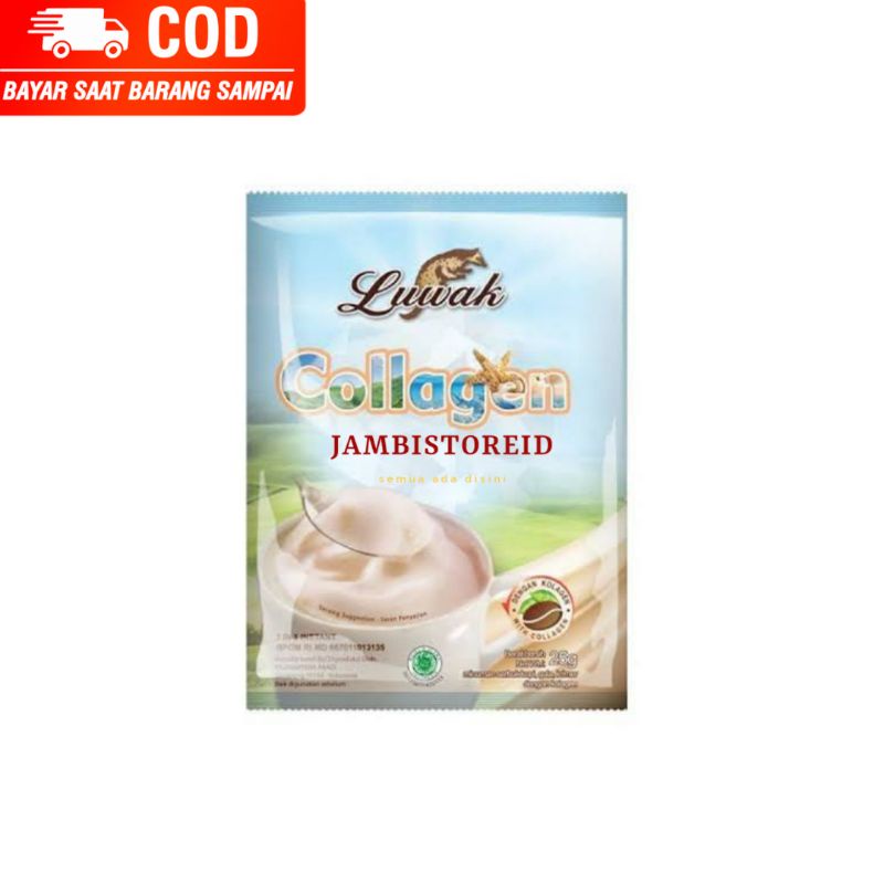 

(JAMBISTOREID) JAMBI LANGSUNG KIRIM Minuman Kopi Kolagen Luwak Collagen Smooth 10pcs Sachet 10x25gram 250gram Jambi