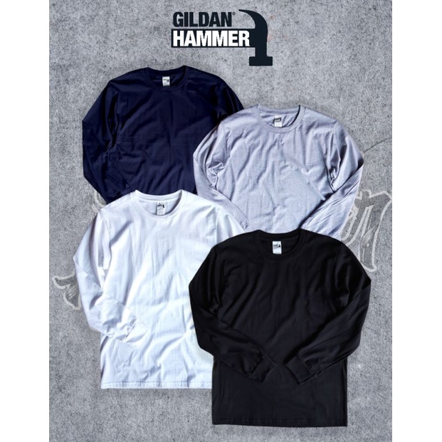 Tshirt Lengan Panjang Longsleeve Gildan Hammer HA40