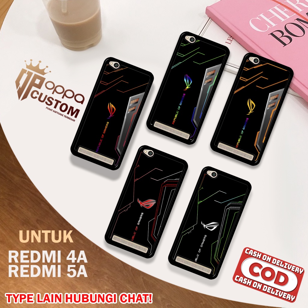 XIAOMI REDMI 4A 5A Case Hardcase 2D GLOSSY Terbaru Oppacustom - Case 2D Glossy premium Case Softcase