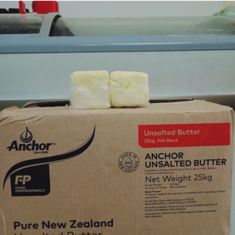 anchor butter unsalted repack 250gr