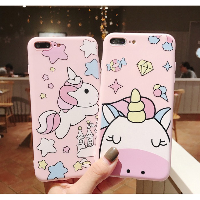 Case Oppo A3S Softcase Cute Unicorn Pink Head  Casing Hp Vivo Terbaru