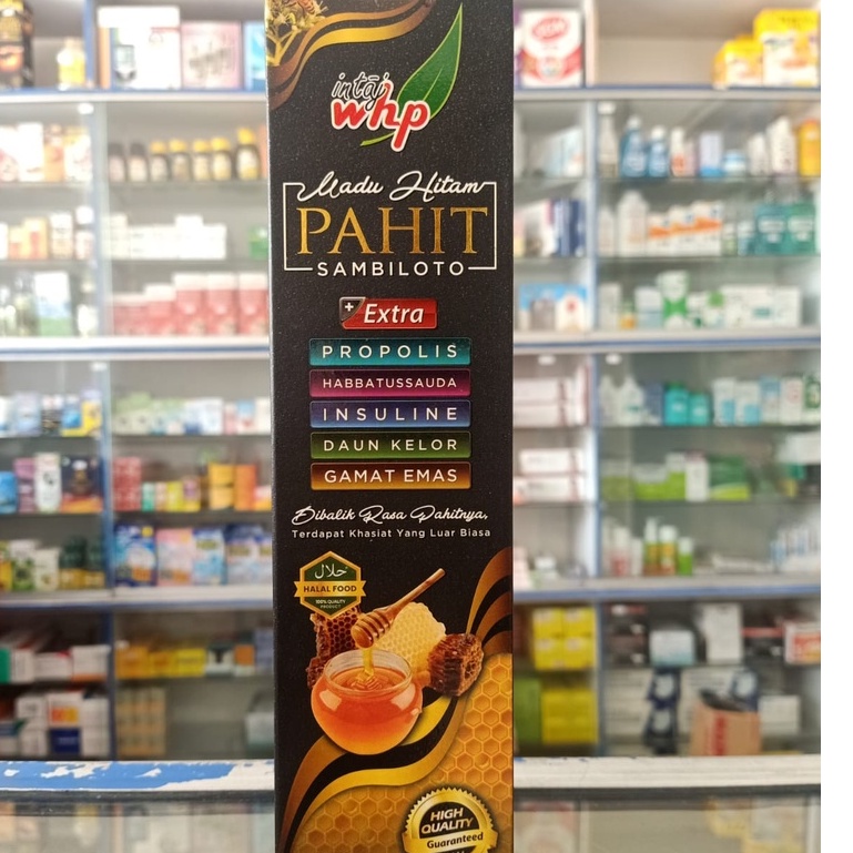 Madu Hitam Pahit Sambiloto INTAJ WHP Propolis Insulin Habatusauda