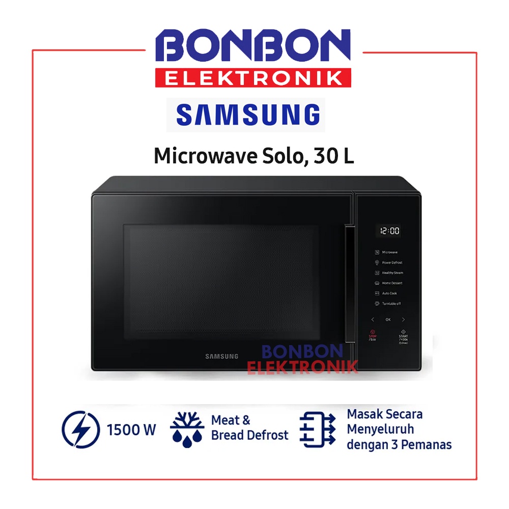 Samsung Microwave Solo MS30T5018UK/SE dengan Healthy Steam 30L