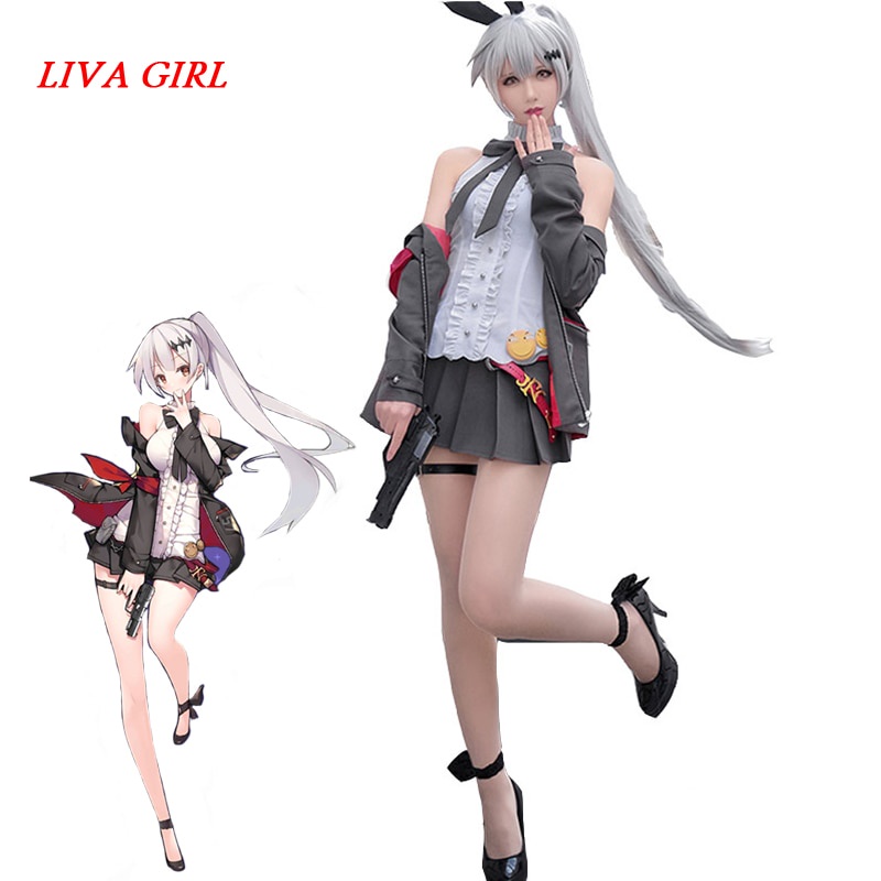 PREORDER Game Girls Frontline FN57 ump45 Cosplay Costume Fancy Lovely Sexy School Suit Dress Costume