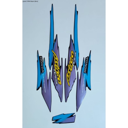 STRIPING ASTREA GRAND 1994 HITAM BIRU