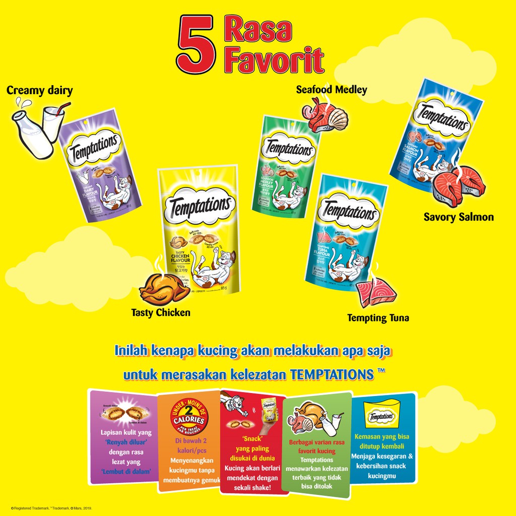 TEMPTATIONS™ Snack Kucing 85g-1