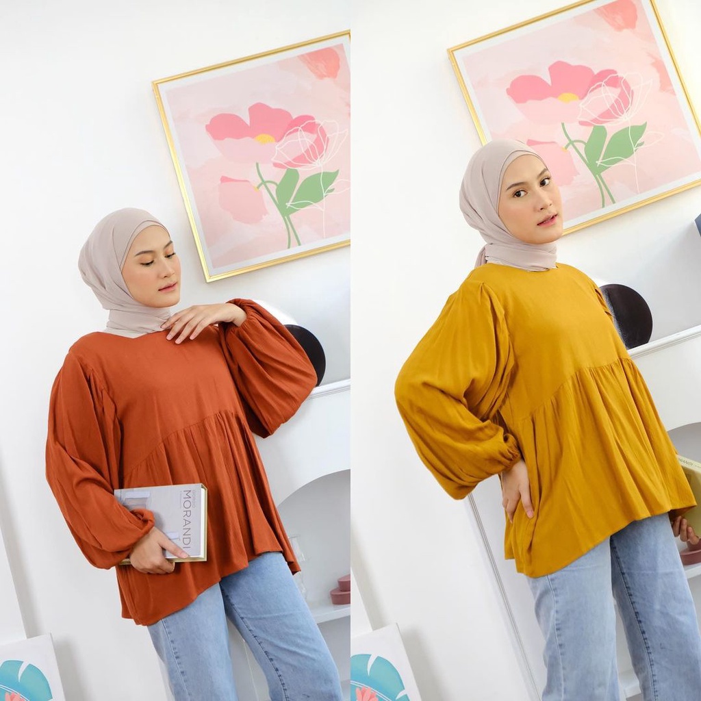 ALFAZZA STORE - CLOUDY BLOUSE  RAYON PREMIUM - ATASAN WANITA - TERMURAH