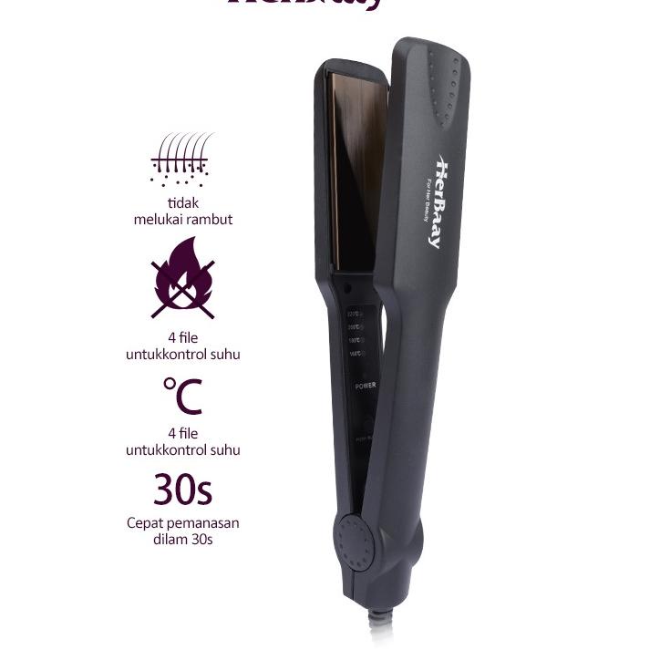 [CJ7] Herbaay Catok Lurus Iron Catokan Rambut Catokan Pelurus Rambut Hair Styler Mudah Digunakan 325