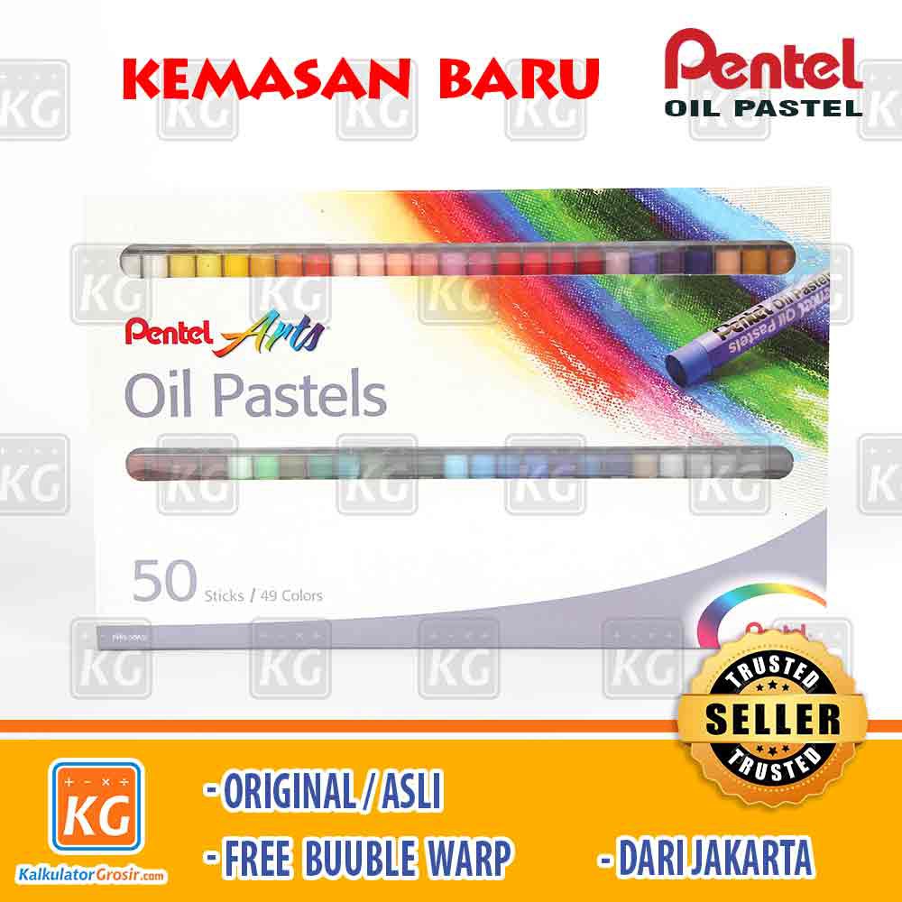 Pentel Oil Pastels 50 Warna - Kreativitas Anak Pentel PHN 50 Krayon Pentel Regular Stick