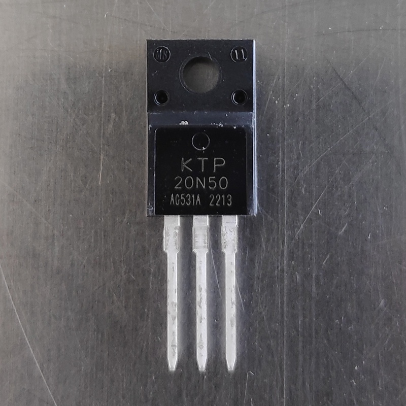 TRANSISTOR 20N50 KTP20N50 TR KTP 20N50 P20N50 N-CHANNEL 20A 500V TO-220F TRANSISTOR POWER MOSFET