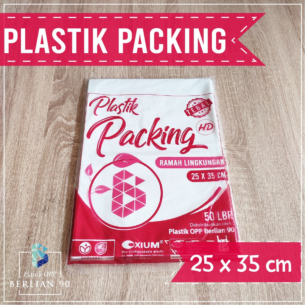 Jual Plastik Packing Olshop 25x35 Cm Putih Plastik Hd Tanpa Plong Termurah Isi 50 Lembar 0346