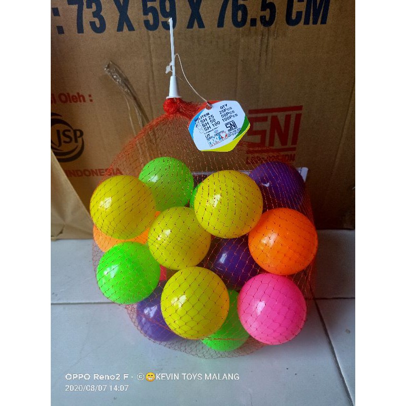 SH 25 mainan anak edukasi bola isi 25pcs / mainan mandi bola isi 25pcs super bagus dan murah