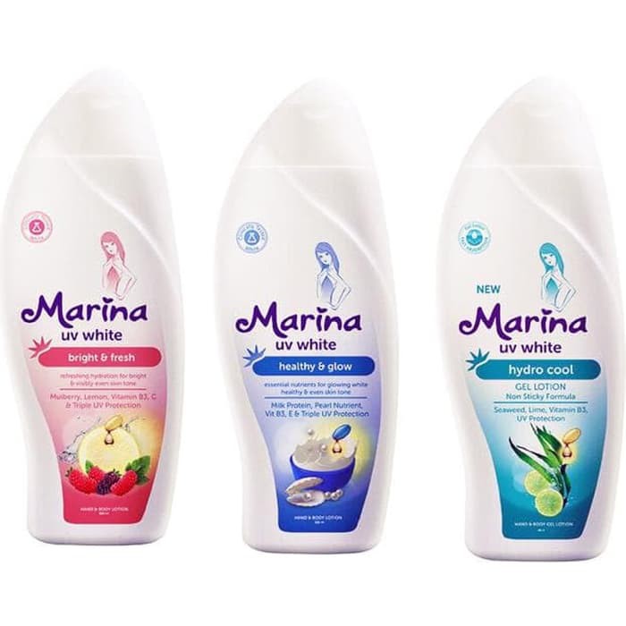 Marina UV WHITE Hand &amp; Body Lotion - 185ML