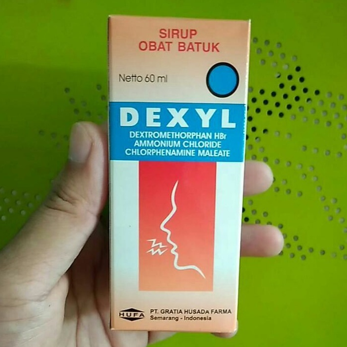 DEXYL Sirup 60 ml (Obat Batuk, Influenza, Infeksi saluran pernafasan, Alergi)