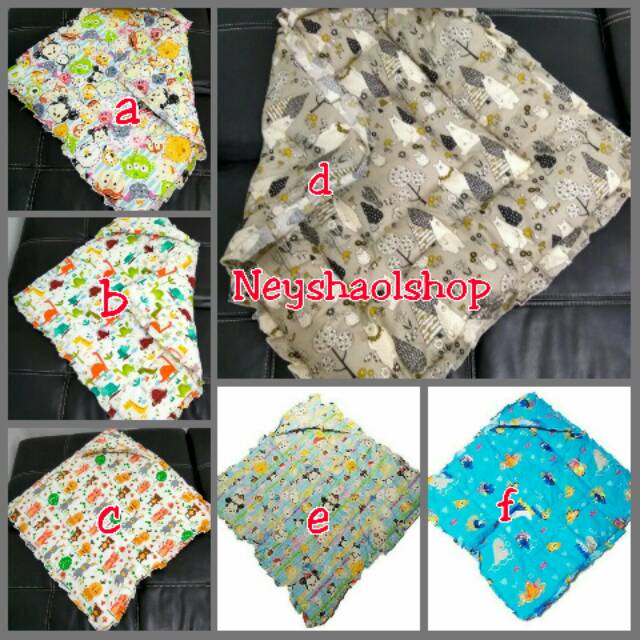 Selimut topi bess/selimut bayi / selimut katun
