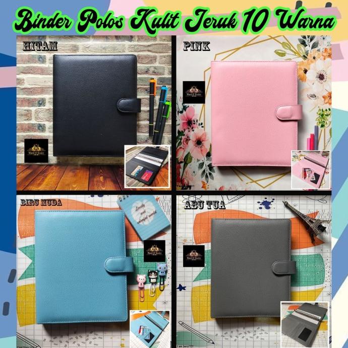 

BAYAR COD BINDER POLOS KULIT A5 (20RING) DAN B5 (26RING) TERPERCAYA Kode 685