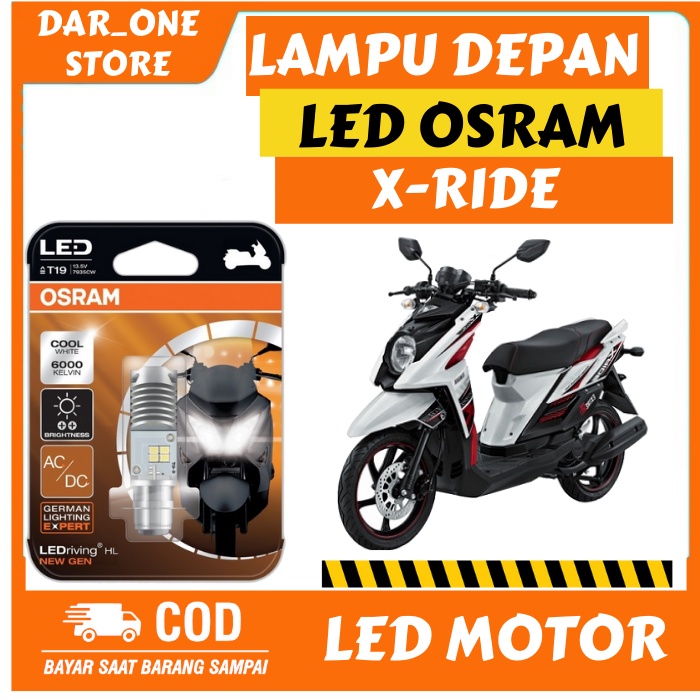LAMPU DEPAN LED MOTOR YAMAHA X-RIDE ORIGINAL OSRAM BERGARANSI