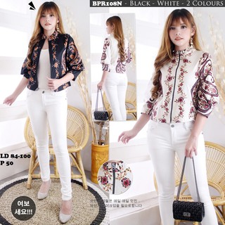 Outer Jaket Batik Wanita BPR108N Shopee Indonesia Outer Jaket Batik Wanita BPR108N Shopee Indonesia