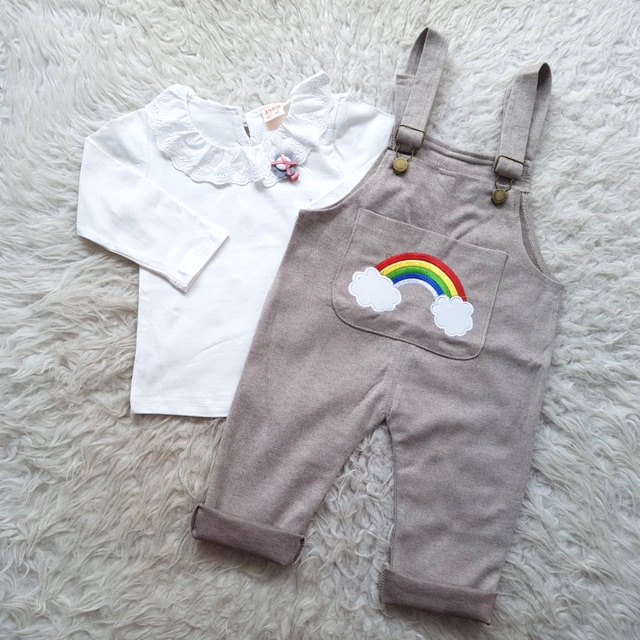 Baju Bayi IMPORT Rainbow Overall