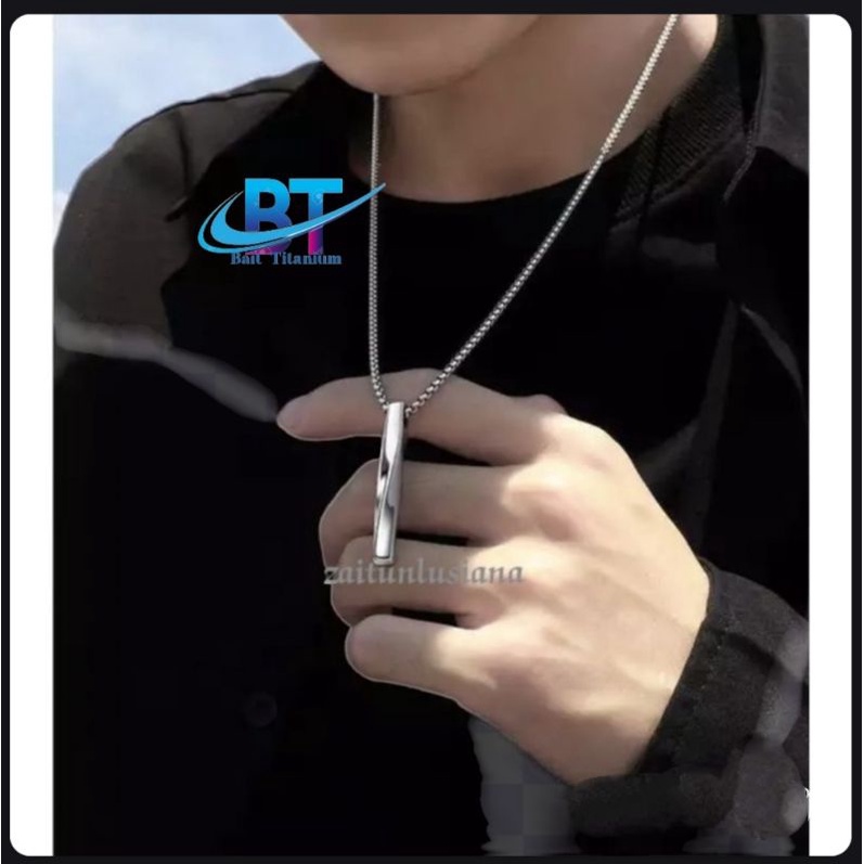 KALUNG PRIA TITANIUM ASLI KALUNG LIONTIN KALUNG ANTI KARAT