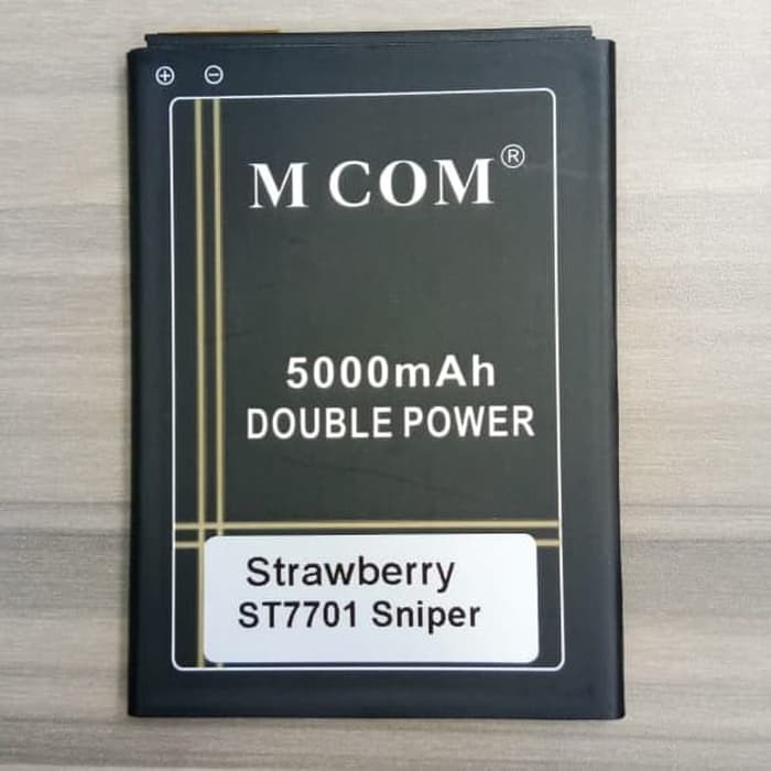 Battery Batre Baterai Double Power Mcom Strawberry ST7701 Sniper