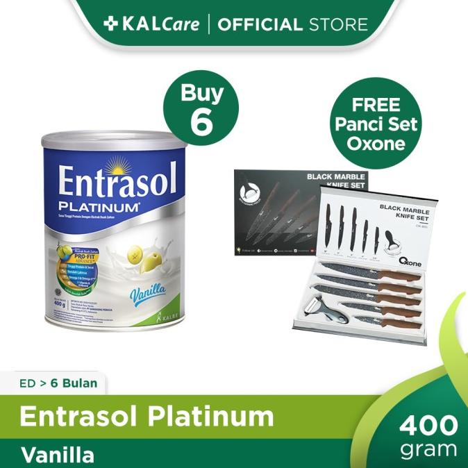 

[COD] Buy 6 Entrasol Platinum Vanilla 400gr Free Pisau Set Cookplus [COD]