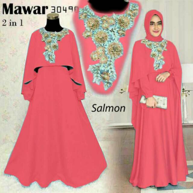 Mawar Maxi Fashion Msulim Wanita
