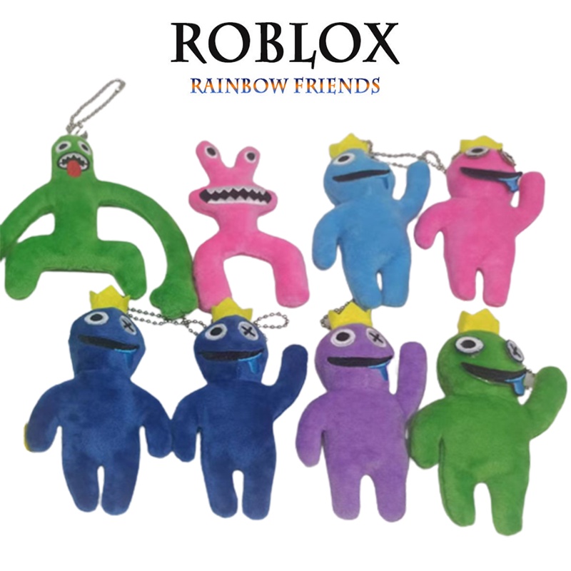 Roblox Rainbow Friends Plush Toy Pendant Keychain Stuffed Doll Kids Gifts Xmas