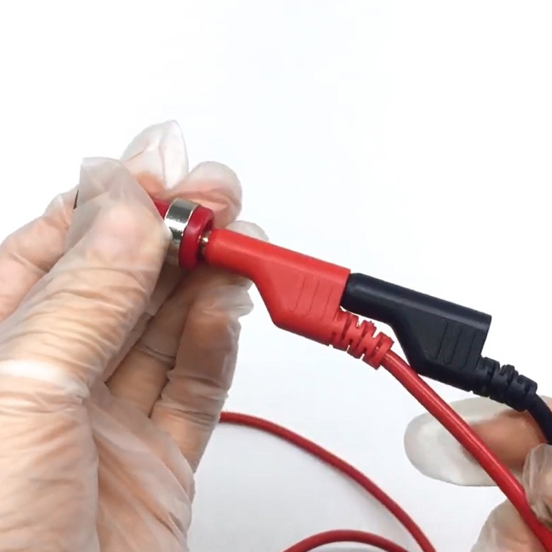 Btsg Safety Full Insulated Test 4mm Plug Male Stackable Connector Dengan Adaptor Jack Pisang Untuk Multimeter Test Lead