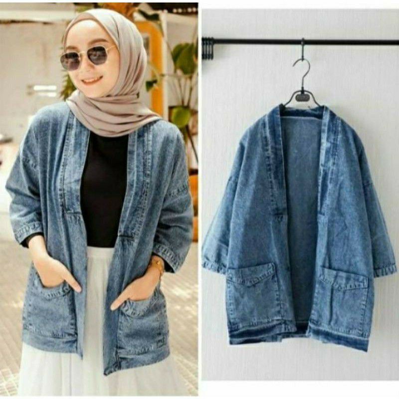 CARDIGAN JEANS WANITA // OUTER JEANS WANITA // BEST SELLER TERMURAH