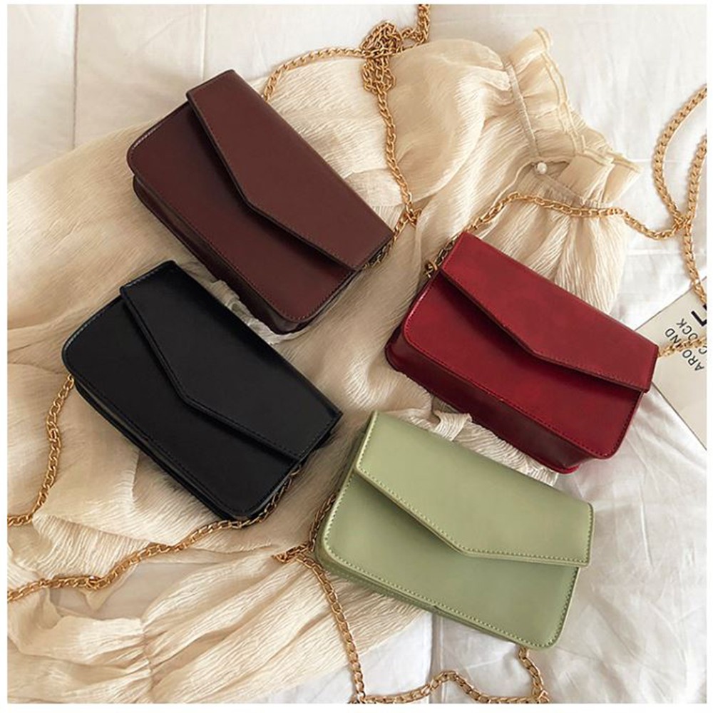 Tas Selempang Wanita Slingbag Envelope Motif Tas Pesta Bahan Kulit Sintetis Korean Fashion Style