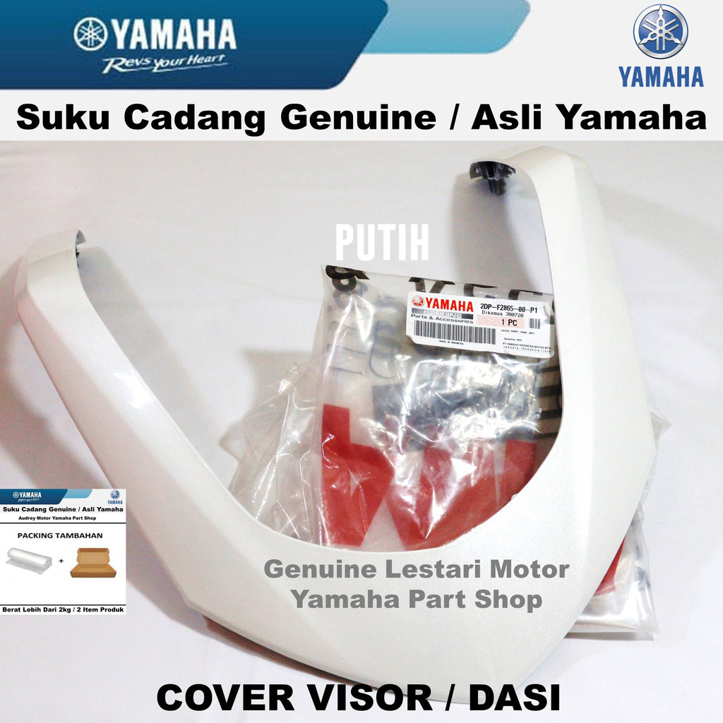 Cover Alis Visor Dasi Front Nmax Old N Max Putih Asli Yamaha Surabaya
