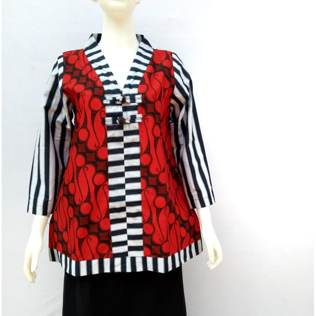 Khusyairi81  batik NAUFAKENCANA-batik modern-blouse batik-batik premium-atasan wanita-big size