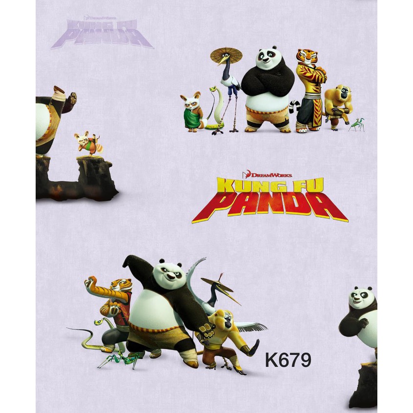 Wallpaper Dinding Motif Kartun Kung Fu Panda Berkualitas