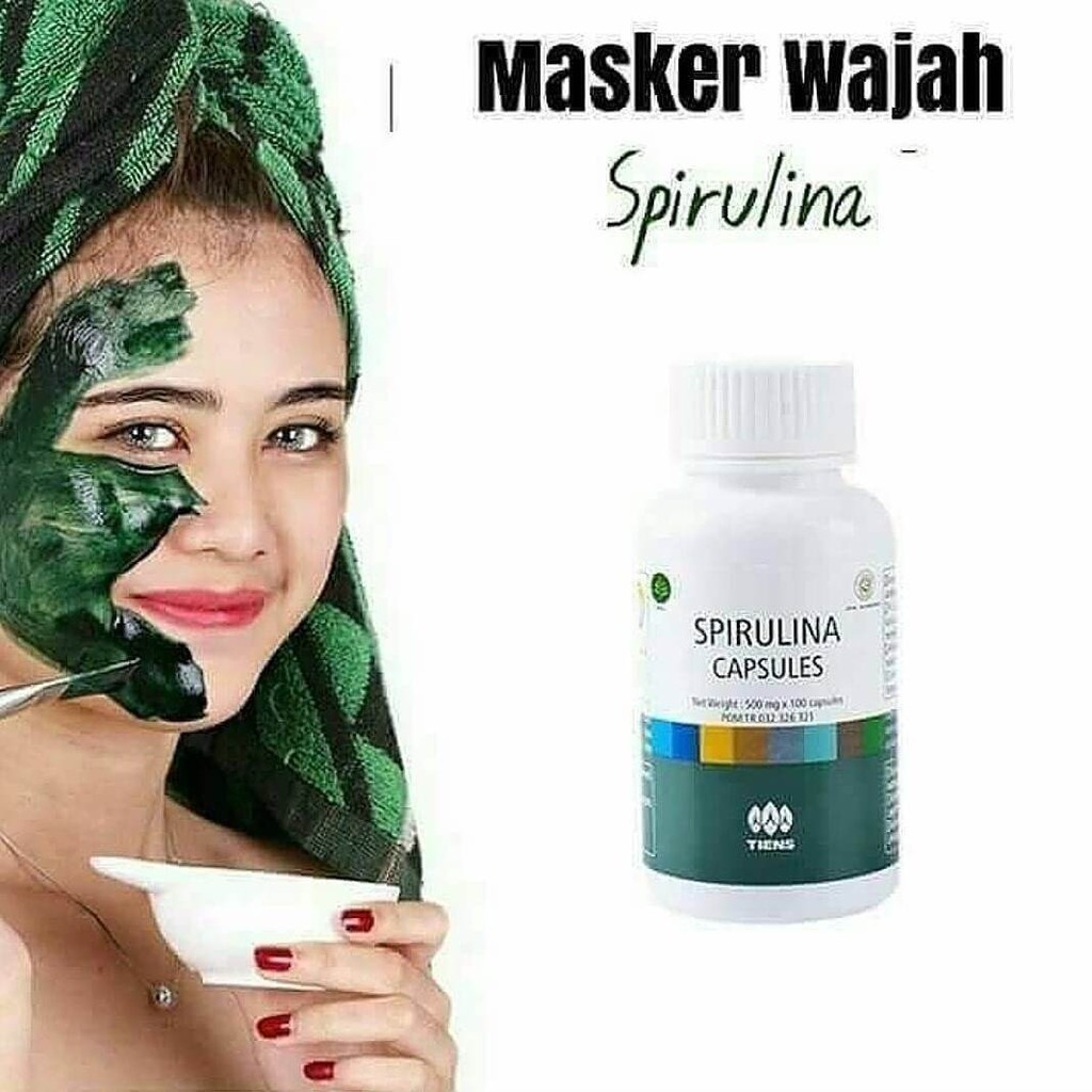 Detoks Wajah Pengencang Kulit Spirulina  Tiens Original 