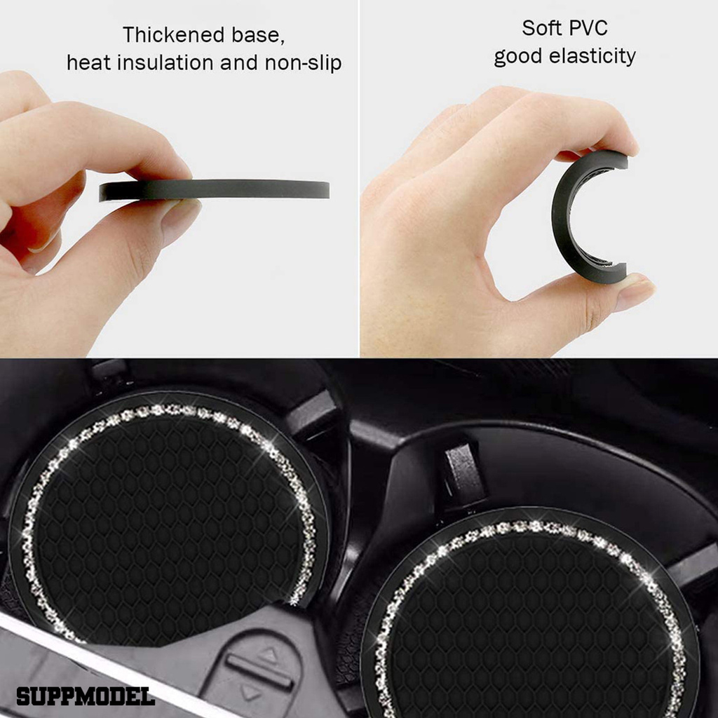 Smodel 2pcs Tatakan Botol Universal Anti Slip Tahan Lama Untuk Mobil