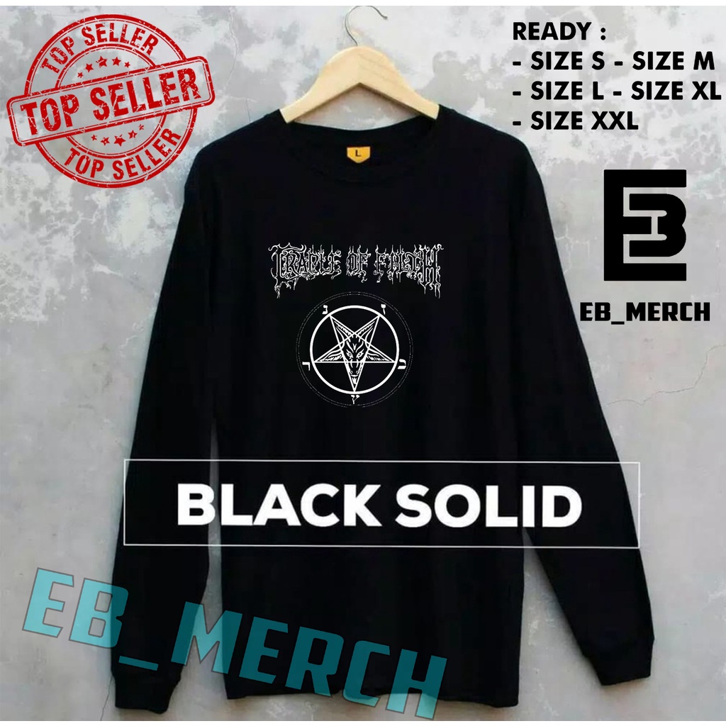 Import Quality!!! MURAH BAJU KAOS LENGAN PANJANG  CRADLE OF FILTH- BAND GOTHIC METAL  keren EB_MERCH