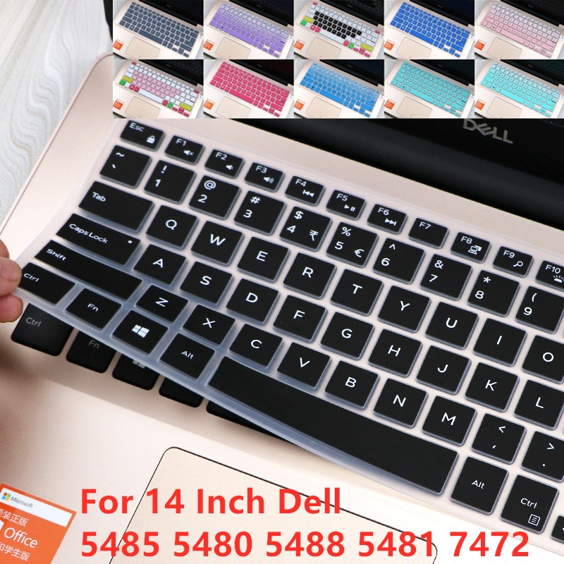 For 14 Inch Dell 5485 5480 5 488 5481 7472 Soft Ultra-thin Silicone Laptop Keyboard Cover Protector