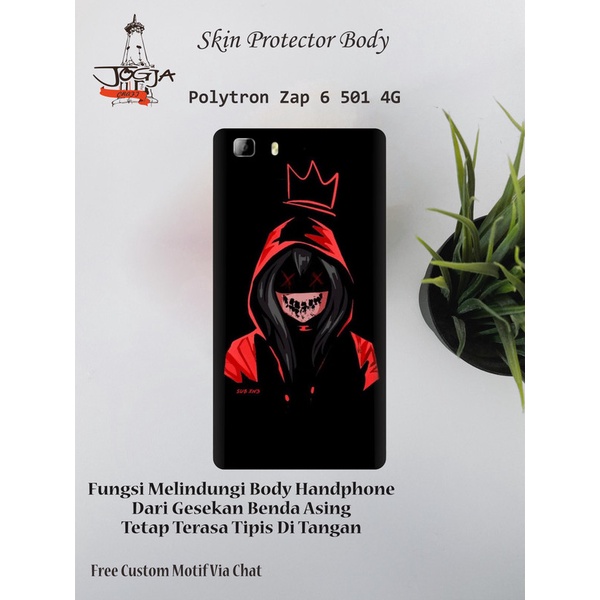 Dapat 2pcs Garskin HP Polytron Zap 6 501 4G motif anime - Free Custom Motif